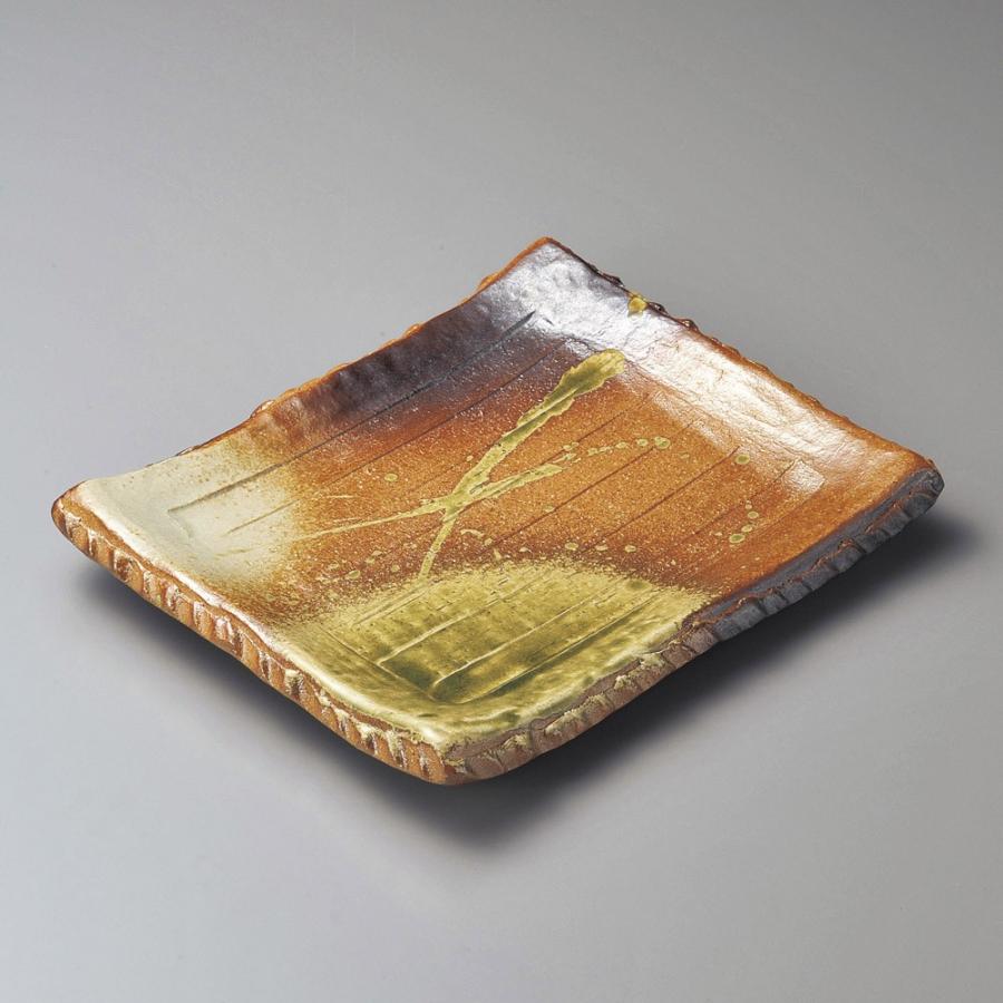 長角皿 古信楽10.0足付長角皿（信楽焼） [ 32.8 x 26 x 4.5cm ] 料亭 旅館 和食器 飲食店 業務用