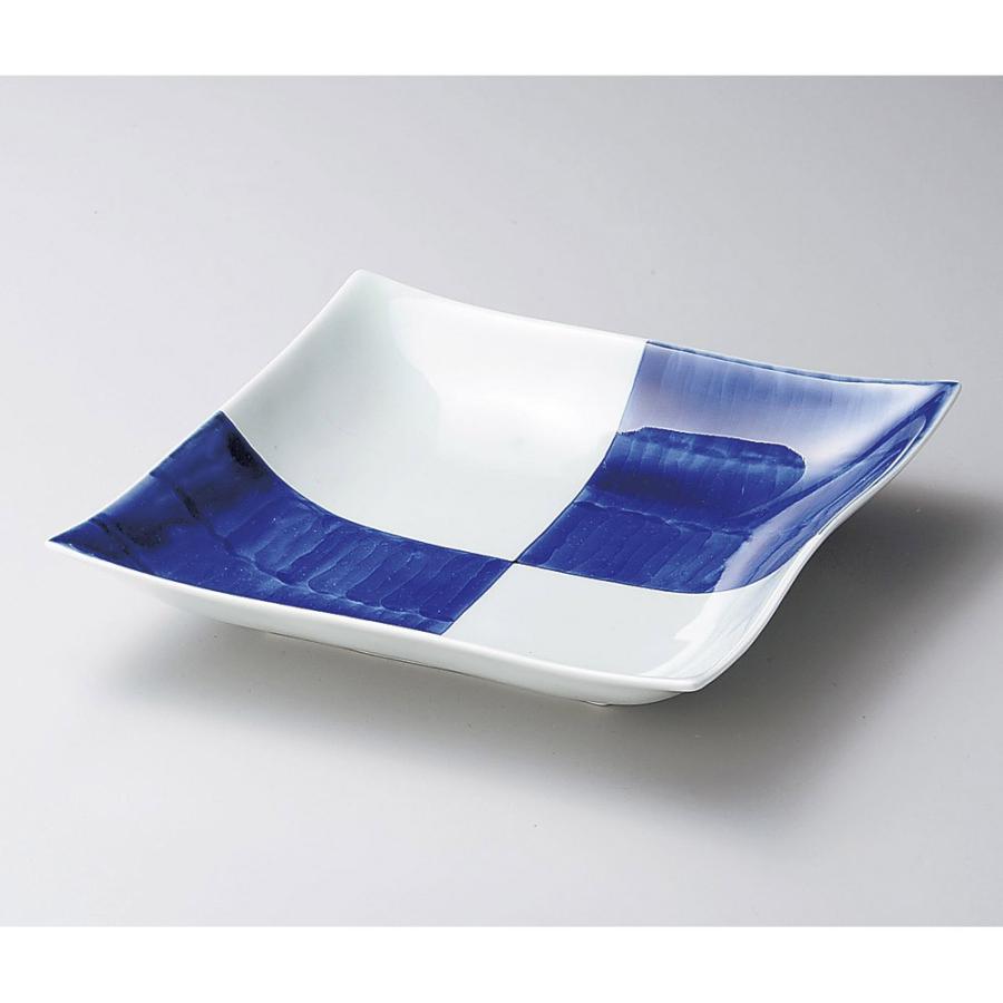 大鉢 市松紋角浅大鉢（有田焼） [ 23 x 23 x 4.5糎 1,000竓 ] | 盛鉢 和食器 洋食器 今めかしい お役目用