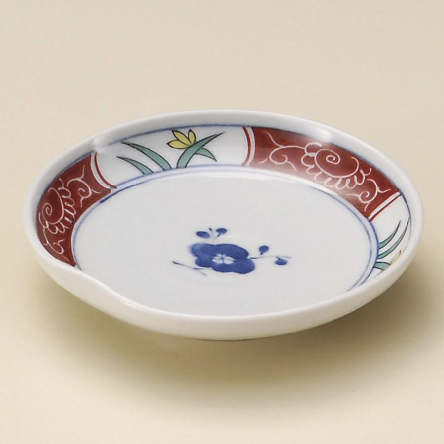 小皿 古代花小皿（有田焼） [ 10.5 x 2cm ] 料亭 旅館 和食器 飲食店