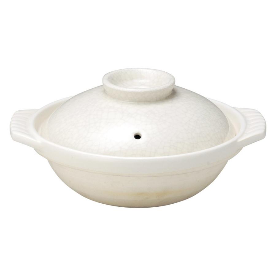 土鍋オープン 銀峯貫入 8号鍋（直火） [ 29 x φ25 x 13.5cm ・ 胴 9cm ] 料亭 旅館 和食器 飲食店 業務用