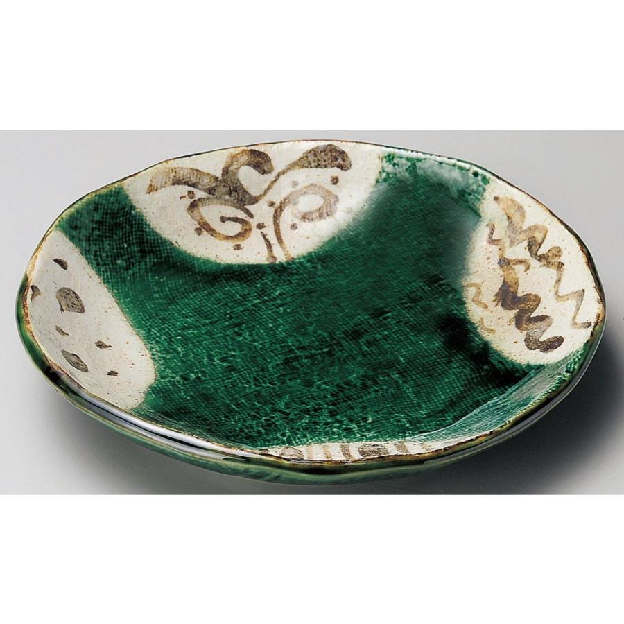 ☆ 取皿 里山織部5.5丸皿 [ φ17.2 x 3cm ] 【 料亭 旅館 和食器 飲食店