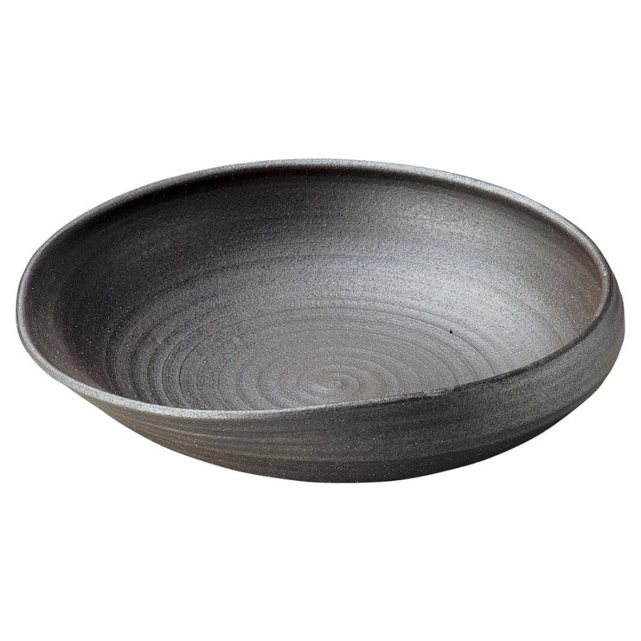 ☆ 大鉢 ☆ 黒窯変13.0変型大鉢 [ 40 x 37.5 x 10cm ]| 大鉢 盛鉢 和食器 洋食器 おしゃれ 業務用