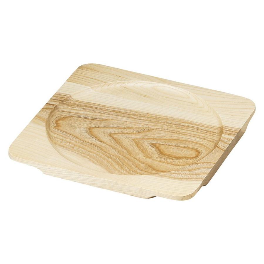 ☆ 敷台 ☆ 白木正角木台Ｊφ250 [ 28 x 28 x H1.5cm ] 【 料亭 旅館 和食器 飲食店 業務用 】