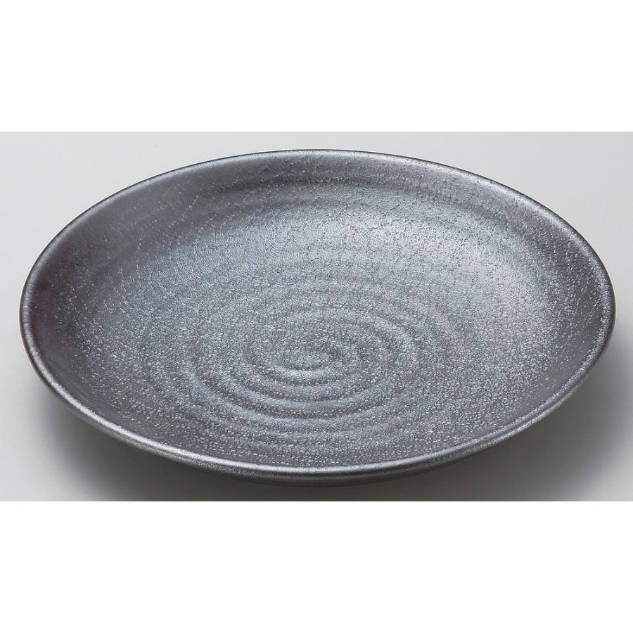 ☆ 丸大皿 ☆ 赤銀彩尺皿 [ φ29 x 4.5cm ] 【 料亭 旅館 和食器 飲食店 業務用 】