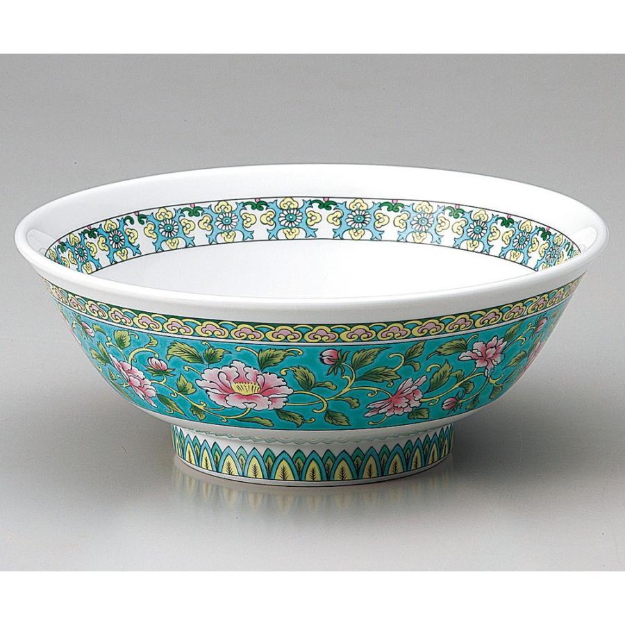 ラーメン丼 ☆ ラーメン丼 錦牡丹6.8高台丼(グリーン) [ 21 x 8.6cm ] 【 中華料理