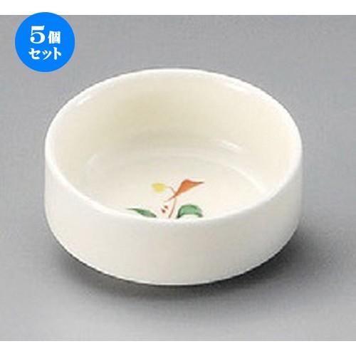 5個セット ☆ 珍味 ☆ 赤絵みのり新丸千代口 [ 66 x 25mm ] 【料亭 旅館 和食器 飲食店 業務用 】
