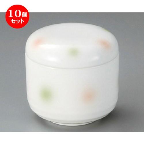 10個セット ☆ むし碗 ☆ 二色吹き丸むし碗 [ 78 x 80mm ] 【料亭 旅館 和食器 飲食店 業務用 】