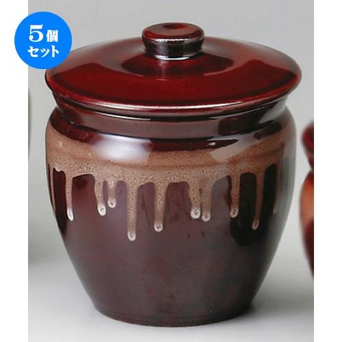 ☆ 蓋付カメ ☆ 茶4号カメ [ 115 x 130mm・640cc ] 【料亭 旅館 和食器 飲食店 業務用 】