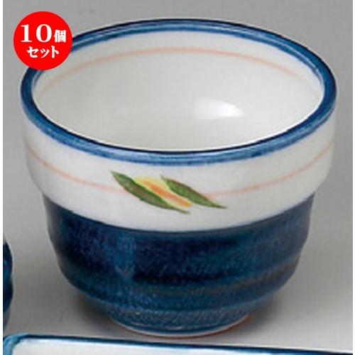 10個セット ☆ ソバ小物 ☆ たんざく紋そば千代口 [ 82 x 65mm・180cc ] 【蕎麦屋 定食屋 和食器 飲食店 業務用 】