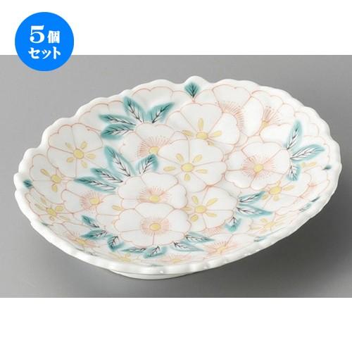 5個セット ☆ 変形皿 ☆ 花絵和皿 [ 165 x 138mm ] | 変形皿 盛皿 和食器 洋食器 おしゃれ 業務用