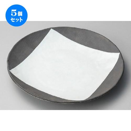 A1325-1/有田焼/宮内庁御用達 深川製磁/青磁笹彫刻平皿揃5客/懐石道具/