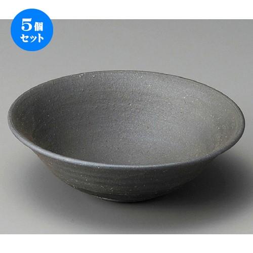 5個セット ☆ 向付 ☆ 黒焼締向付 [ 160 x 55mm ] 【料亭 旅館 和食器 飲食店 業務用 】