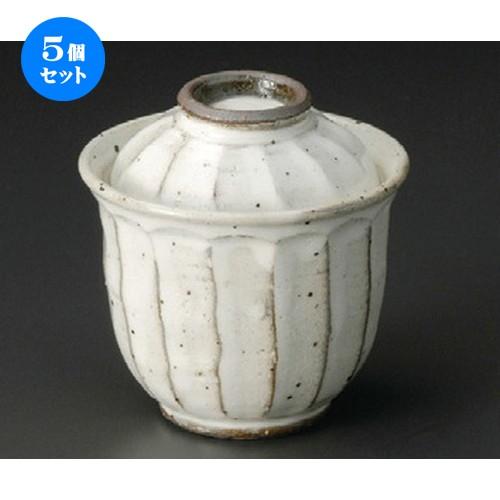 5個セット ☆ 小吸碗 ☆ 粉引鉄彩小吸碗 [ 85 x 85mm ] 【料亭 旅館 和食器 飲食店 業務用 】