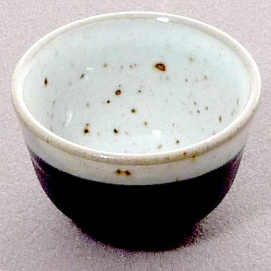 10個セット ☆ 酒器 ☆ 南蛮口白駒型ぐい呑 [ 65 x 40mm ] 【居酒屋 割烹 和食器 飲食店 業務用 】の画像