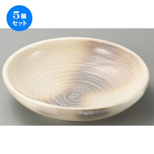 5個セット ☆ 萬古焼大皿 かすみ志野10.0めん鉢 [ 296 x 76mm ] 【料亭