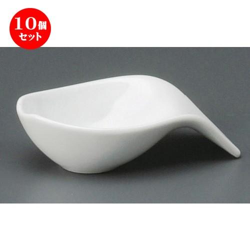 10個セット ☆ 洋小物 ☆ 白スプーン千代口（小） [ 115 x 65 x 28mm ] 【レストラン ホテル 飲食店 洋食器 業務用 】