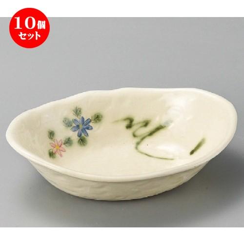10個セット ☆ 多用鉢 ☆ 織部草花多用鉢 [ 205 x 154 x 55mm ] | 中鉢 和食器 洋食器 おしゃれ 業務用