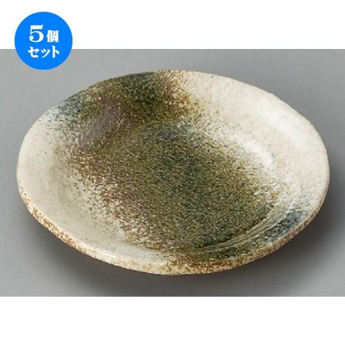 5個セット ☆ 丸皿 ☆ 緑川布目6.0丸皿 [ 182 x 25mm ] 【料亭 旅館 和食器 飲食店 業務用 】