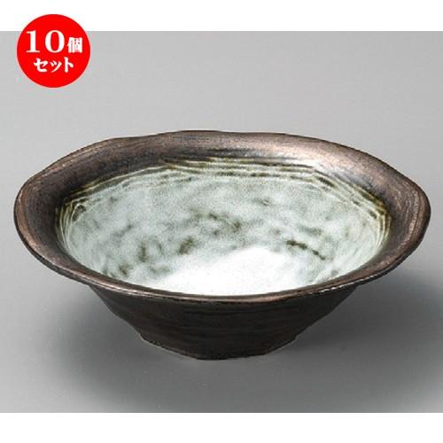 10個セット ☆ 組鉢 ☆ 窯変金彩6.5深鉢 [ 200 x 60mm ] 【料亭 旅館 和食器 飲食店 業務用 】