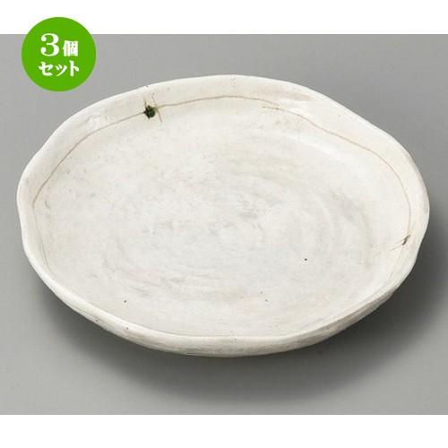 3個セット ☆ 組皿 ☆ 涼華8.0丸皿 [ 225 x 30mm ] 【料亭 旅館 和食器 飲食店 業務用 】