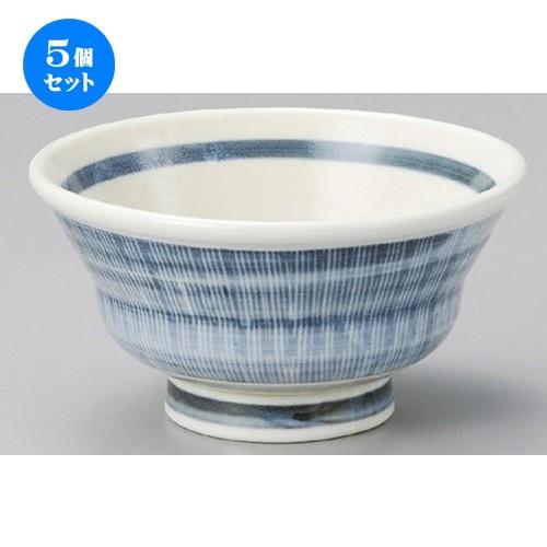 5個セット ☆ 丼 ☆ 掻き落とし十草5.5腰張丼 [ 165 x 85mm ] 【料亭 居酒屋 和食器 飲食店 業務用 】