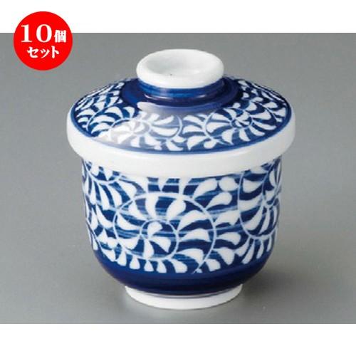10個セット ☆ むし碗 ☆ タコ唐草むし碗・小 [ 70 x 90mm ] 【料亭 旅館 和食器 飲食店 業務用 】
