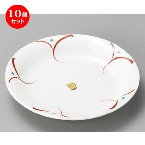 10個セット ☆ 組皿 ☆ 白磁花だより4.0皿 [ 138 x 21mm ] 【料亭 旅館 和食器 飲食店 業務用 】