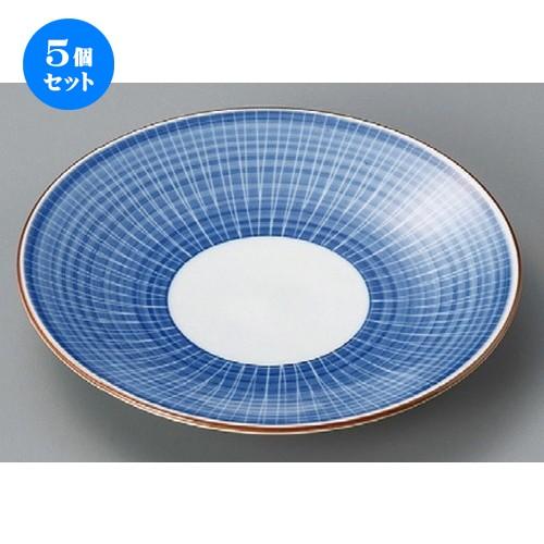 5個セット ☆ 丸皿 ☆ ダミ千筋6.0皿 [ 180 x 28mm ] 【料亭 旅館 和食器 飲食店 業務用 】