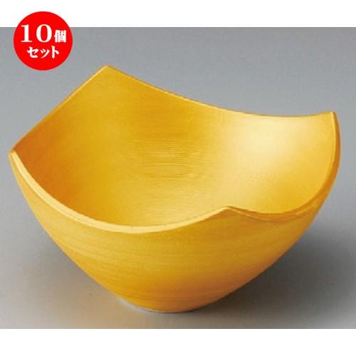 10個仕掛ける ☆ 小鉢 ☆ パール金四方鉢 [ 130 x 130 x 75粍 ]  | 小鉢 和食器 洋食器 かっこ良い 御役目用 食器-キッチン、日用品、文具