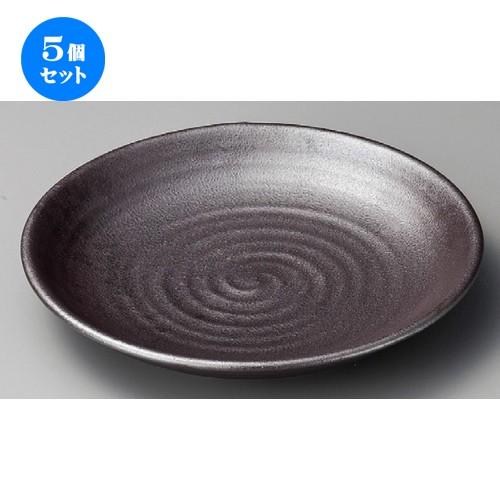 5個セット ☆ 大皿 ☆ 赤銀彩10.0丸皿 [ 290 x 45mm ] 【料亭 旅館 和食器 飲食店 業務用 】