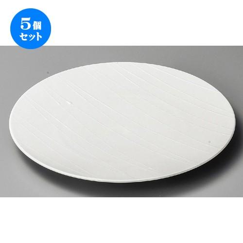 5個セット ☆ 大皿 ☆ アララギ白22cmサラダ [ 221 x 20mm ] 【料亭 旅館 和食器 飲食店 業務用 】
