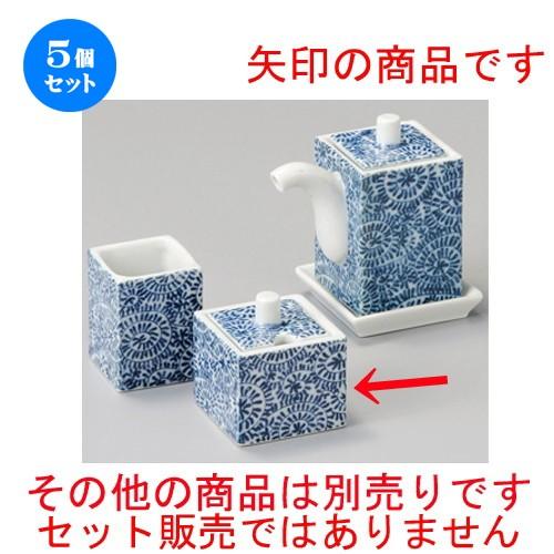 ☆ 調味料入 ☆ 細たこ唐草角辛子入 [ 48 x 48 x 53mm ] 【居酒屋 定食屋 和食器 飲食店 業務用 】