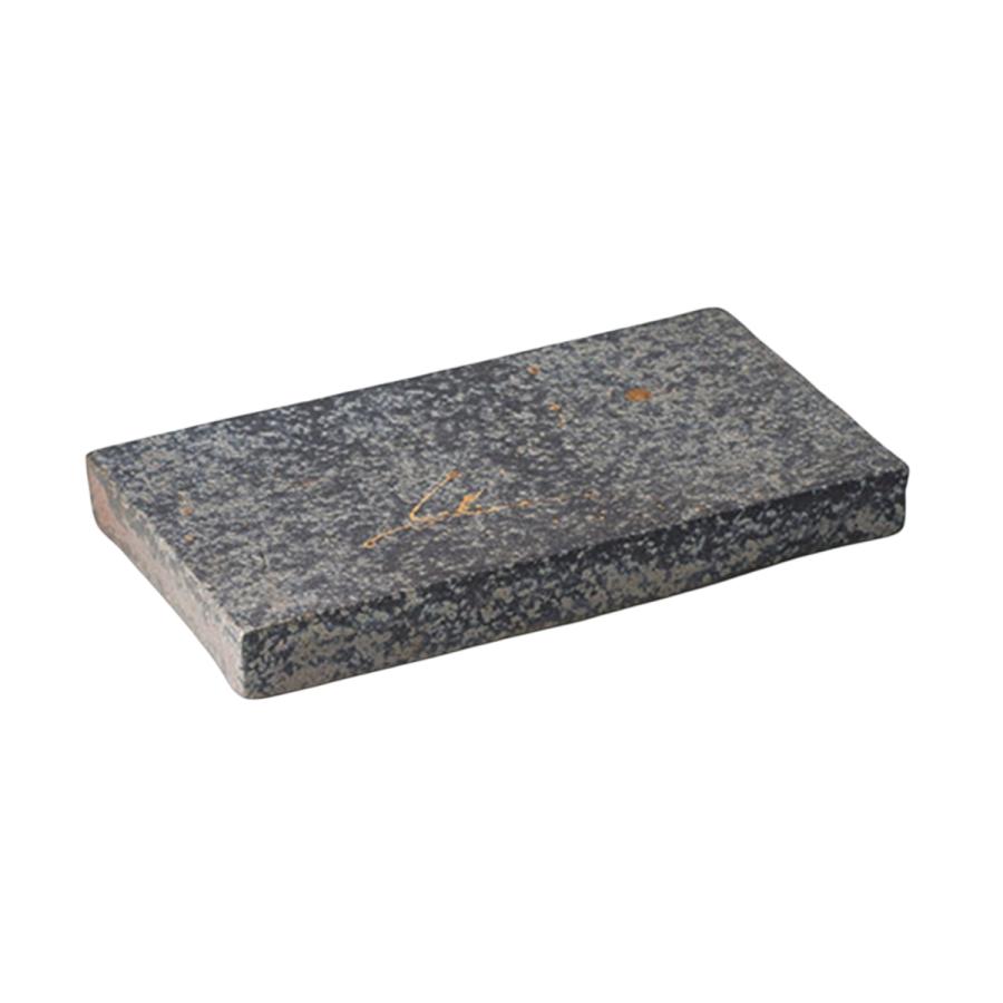 和食器 / 黒窯変金ちらし7.6長角皿 寸法:230×135×30mm