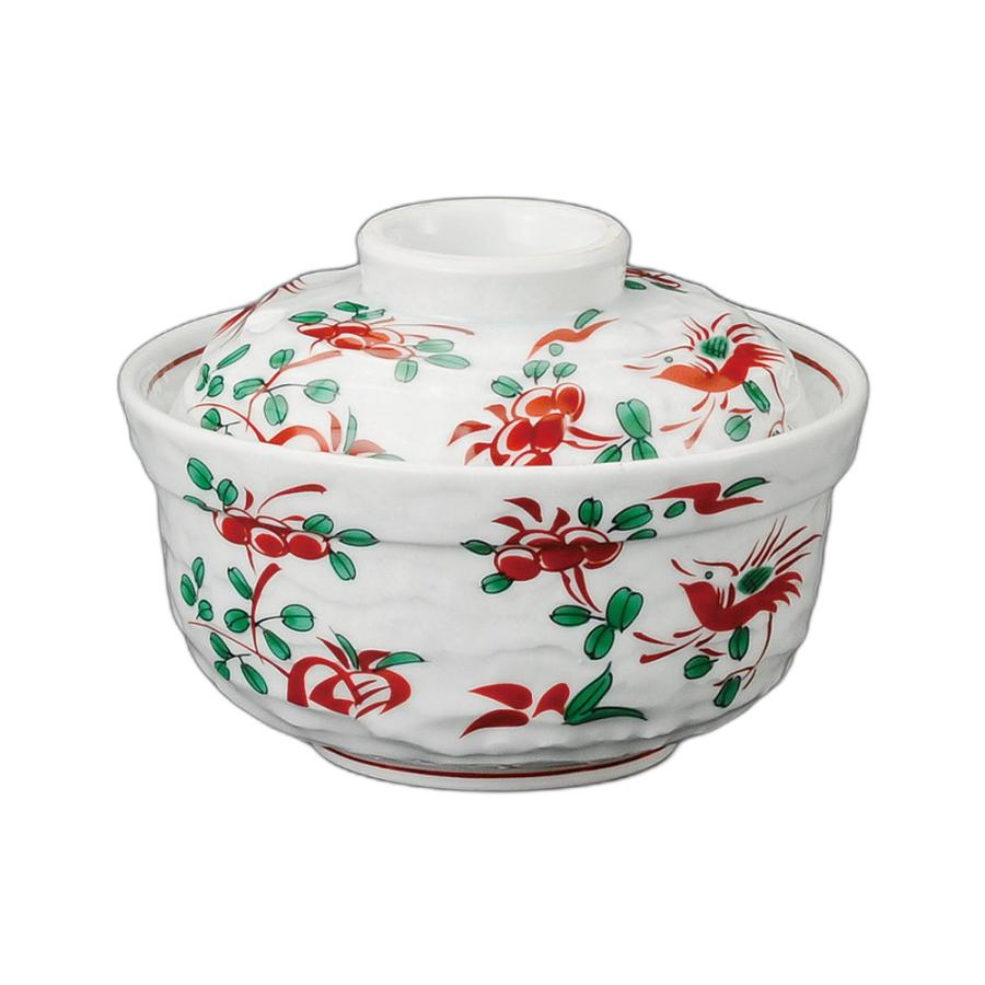赤絵花鳥蓋向 [ 11.3×7.8cm ] 強化 | 蓋向 食器 かわいい おしゃれ