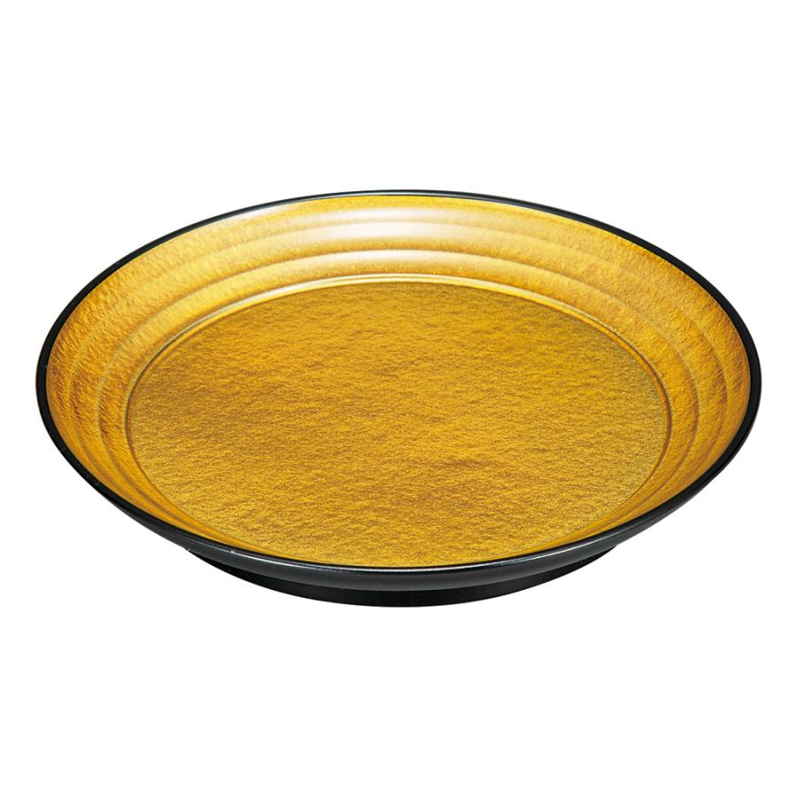 金瑞雲(漆風塗)裏黒 さざ波皿5.5寸 寸法:15.6×2.3cm | 食器 : せともの