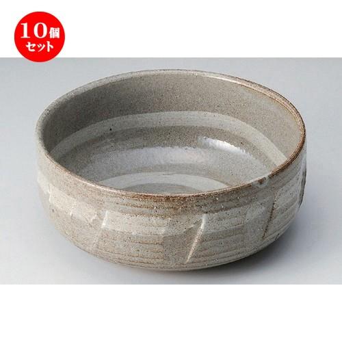 10個仕かける ☆ 盛鉢 ☆白ハケ灰釉どら鉢 [ 31.5 x 13.3糎 2900g ] | 盛鉢 和食器 洋食器 格好のいい 御勤め用
