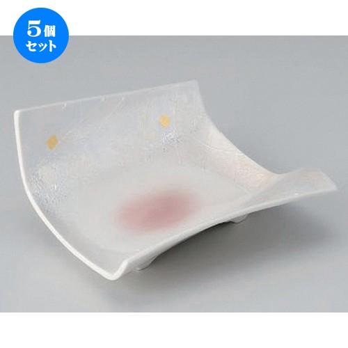 5個仕掛ける ☆ 向付 ☆ラスターピンク吹縮くれる6寸向付 [ 18.5 x 18 x 9.3珊 495g ] 【 小料理屋 はたご屋 和食器 飲食店 御役目用 】 食器、グラス、カトラリー-皿