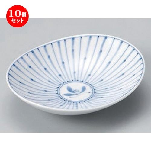 10個セット ☆ 中鉢 ☆十草蘭楕円皿 (中) [ 15.5 x 13 x 2cm 212g ] | 中鉢 和食器 洋食器 おしゃれ 業務用