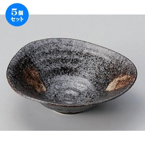 5個セット ☆ 中鉢 ☆黒窯変5.0鉢 [ 16.5 x 5.5cm 271g ] | 中鉢 和食器 洋食器 おしゃれ 業務用