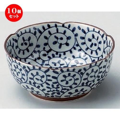 10個セット ☆ 小鉢 ☆内外蛸唐草深小鉢 [ 13.3 x 5.8cm 240g ]  | 小鉢 和食器 洋食器 おしゃれ 業務用