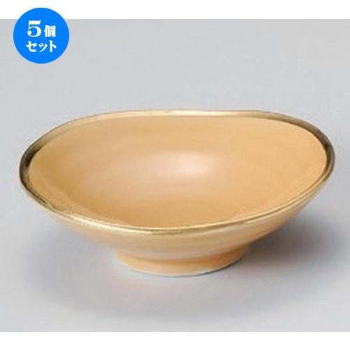 5個セット☆ 小付 ☆四釉金 小付 (黄) [ 10 x 3cm 105g ] 【 料亭 旅館 和食器 飲食店 業務用 】
