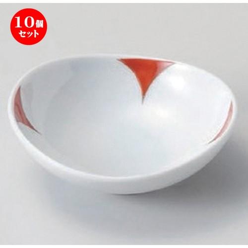 10個セット ☆ 小付 ☆錦四葉楕円小付 [ 8 x 7.5 x 2cm (50cc) 60g ] 【 料亭 旅館 和食器 飲食店 業務用 】