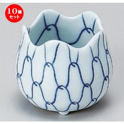 珍味入れ 紫交趾菊葉型珍味入れ 10客 京焼 珍味入れ 緑