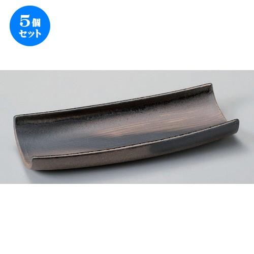 5個セット☆ 細長皿 ☆金彩30cm長皿 [ 30 x 13 x 4.5cm 720g ] 【 料亭 旅館 和食器 飲食店 業務用 】