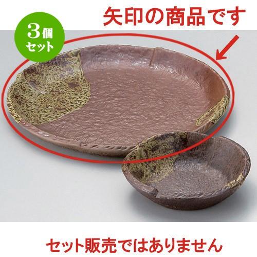 3個セット ☆ 天皿 ☆南蛮7.0丸皿 [ 21.5 x 2cm 580g ] 【 料亭 旅館 和食器 飲食店 業務用 】
