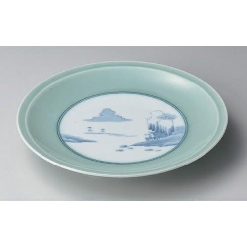 有田 陶宗窯 舟形変形皿 5枚 Yawd-D039 古伊万里 瑠璃 扇に