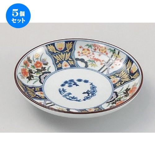 5個セット ☆ フルーツ皿 ☆染錦紋様取皿 [ 14.5 x 3cm 177g ] 【 料亭 旅館 和食器 飲食店 業務用 】
