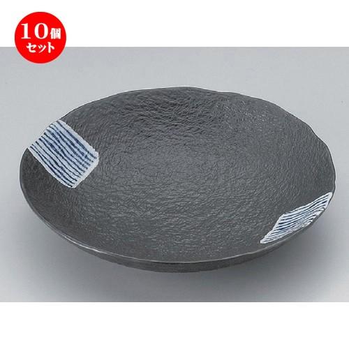 10個セット ☆ 組皿 ☆藍タスキ丸皿 (小) [ 16 x 3.2cm 230g ] 【 料亭 旅館 和食器 飲食店 業務用 】