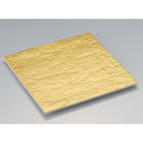 ☆ 組皿 ☆ゴールド石目24cm正角皿 [ 24.5 x 24.5 x 1.4cm 928g ] 【 料亭 旅館 和食器 飲食店 業務用 】