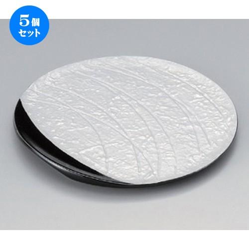 5個セット ☆ フルーツ皿 ☆銀彩名月6.0皿 [ 17.6 x 1.1cm 290g ] 【 料亭 旅館 和食器 飲食店 業務用 】